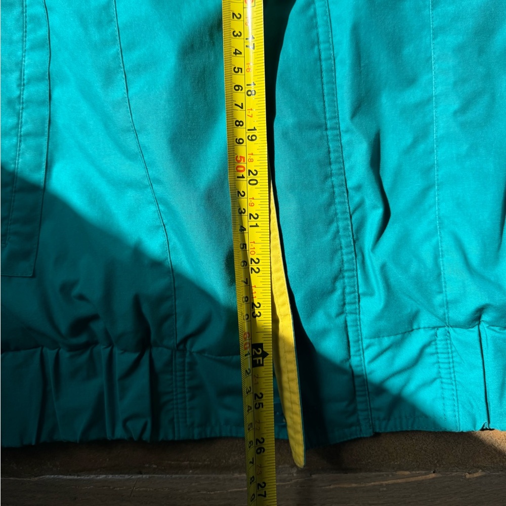 Vintage London Fog Teal and Yellow Windbreaker Rain Jacket - Picture 8 of 8